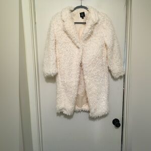 Art Class Cream Teddy Jacket